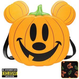 Loungefly Disney Mickey Mouse Jack-O'-Lantern Crossbody Purse EE Exclusive NWT